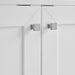 Chianti 20 Inch Single Vanity Glossy White Close Up Knob