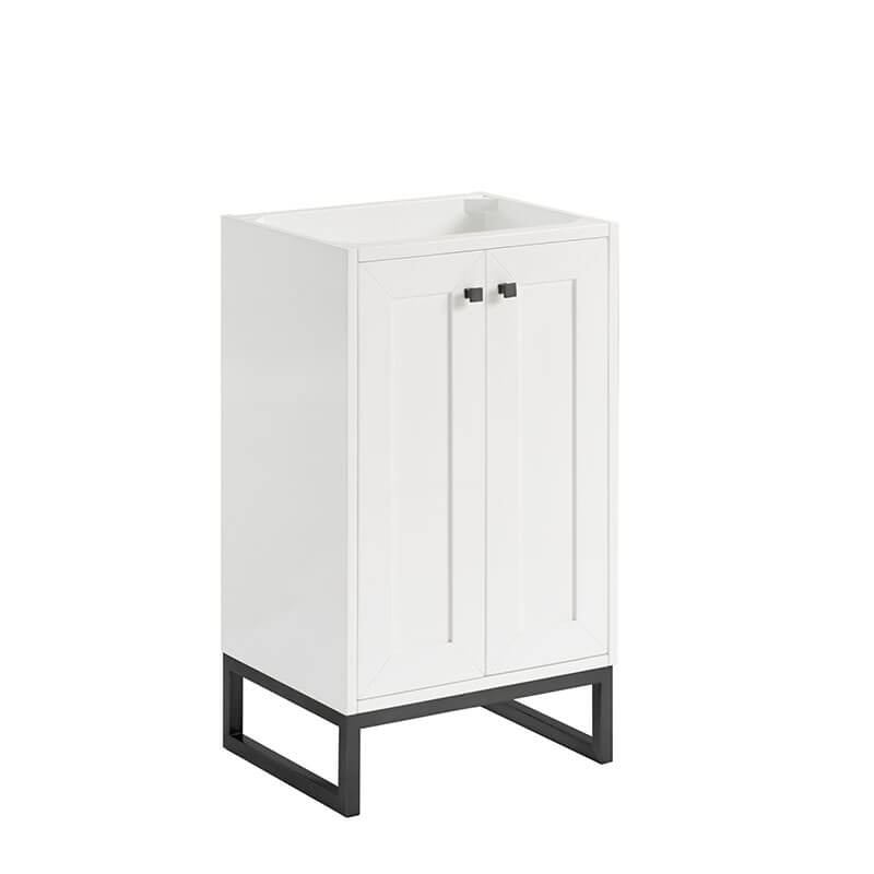 Chianti 20 Inch Single Vanity Glossy White Matte Black