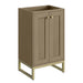 Chianti 20 Inch Single Vanity Walnut Whisper Champagne Brass Base