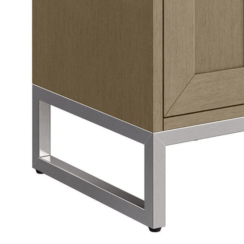 Chianti 20 Single Vanity Walnut Whisper Brushed Nickel Base