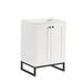 Chianti 24 Single Vanity Glossy White Matte Black