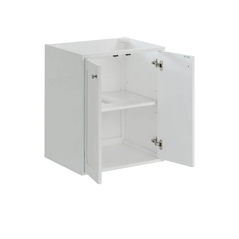 Chianti 24 Single Vanity Glossy White Open Door