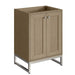 Chianti 24" Single Vanity Walnut Whisper Brushed Nickel Cabinet Only