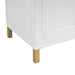 Chicago 30 Inch Single Vanity in Glossy White Up Close With Leg