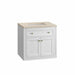 Chicago 30 Inch Single Vanity in Glossy White With Tajnar Eclos Top