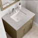 Chicago 30 Inch Single Vanity in Walnut Whisper With Eternal Jasmine Pearl Silestone Top