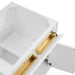 Chicago 30" Single Vanity in Glossy White Top Row Tip Out Drawer
