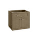 Chicago 30" Single Vanity in Walnut Whisper Corner View Without Legs