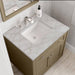 Chicago 30" Single Vanity in Walnut Whisper With Victorian Silver Silestone Top