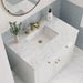 Chicago 36 Single Vanity Glossy White With Eternal Jasmine Pearl Silestone Top