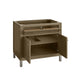 Chicago 36" Single Vanity Walnut Whisper Open Door