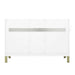 Chicago 48 Inch Single Vanity Glossy White Back View