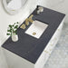 Chicago 48 Inch Single Vanity Glossy White With Charcoal Soapstone Silestone Top