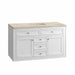 Chicago 48 Inch Single Vanity in Glossy White With Tajnar Eclos Top