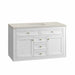 Chicago 48" Single Vanity in Glossy White With Siberian Silestone Top