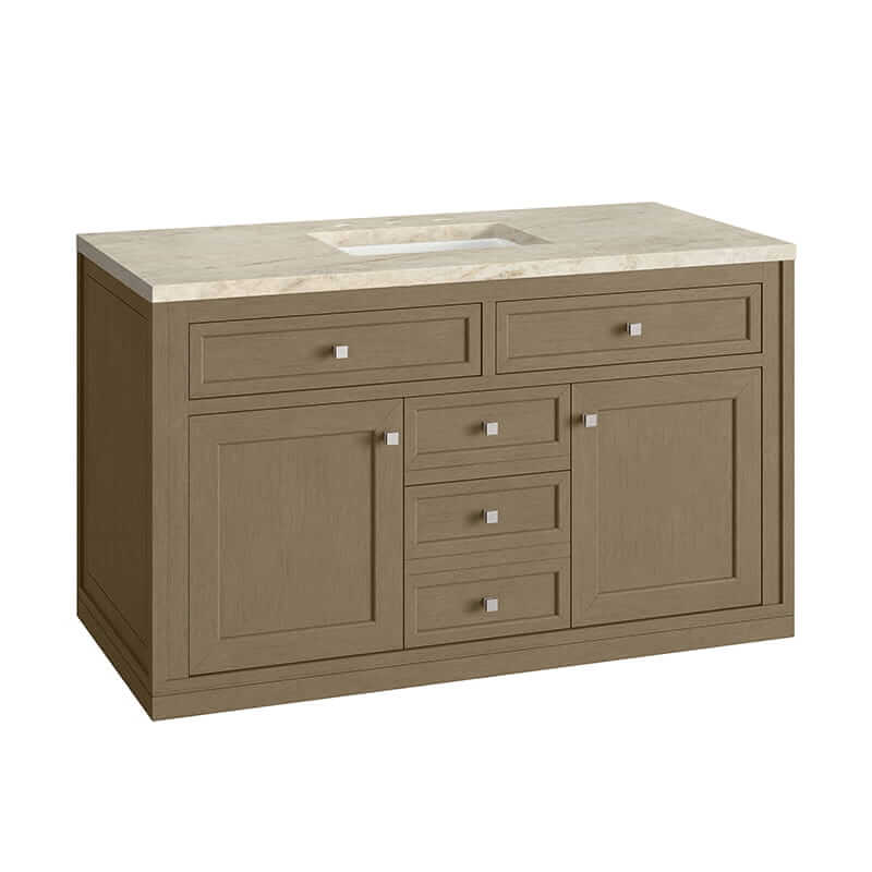 Chicago 48" Single Vanity in Walnut Whisper With Tajnar Eclos Top