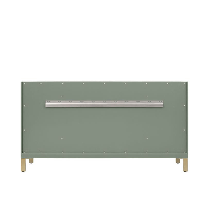 Chicago 60" Double Single Smokey Celadon Back View