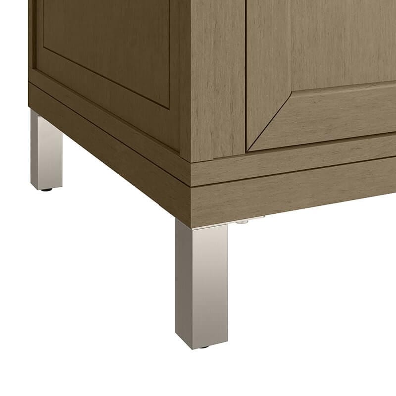 Chicago 60" Double Single Whitewashed Walnut Base