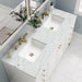 Chicago 60" Double Vanity Glossy White With Ethereal Noctis Silestone Top