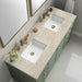 Chicago 60" Double Vanity in Smokey Celadon With Tajnar Eclos Top