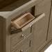Chicago 60" Double Vanity Walnut Whisper Tip Outs Drawers
