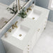 Chicago 60 Inch Double Vanity Glossy White With Lime Delight Silestone Top