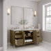 Chicago 60 Inch Double Vanity Whitewashed Walnut Corner View