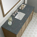 Chicago 60 Inch Single Vanity in Walnut Whisper With Parisien Bleu Silestone Top