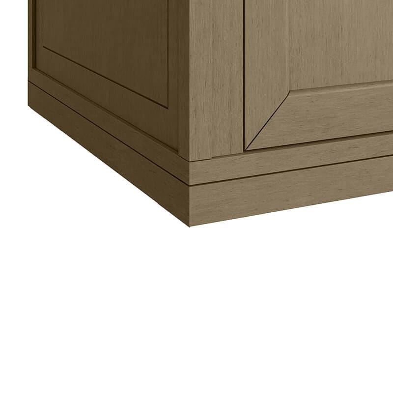 Chicago 60 Inch Single Vanity Walnut Whisper No Base