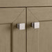Chicago 72" Double Vanity Walnut Whisper Satin Nickel Hardware