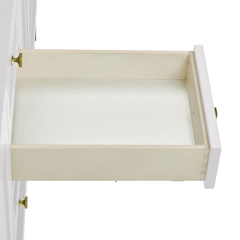 Chicago 72 Inch Double Vanity Glossy White Drawer
