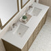 Chicago 72 Inch Double Whitewashed Walnut With White Zeus Silestone Top