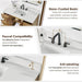 Clara 48 inch Single Bathroom Vanity with Top Weathered Brown Features