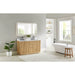 Clayton 60 Double Bathroom Vanity with Top Washed Light Brown Corner View