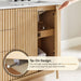 Clayton 84 inch Double Bathroom Vanity with Top Washed Light Brown Light Touch