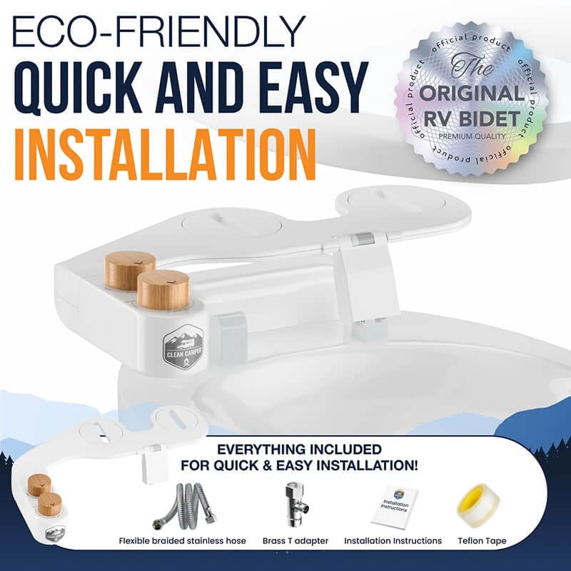 clean camper original ultra premium rv bidet easy install