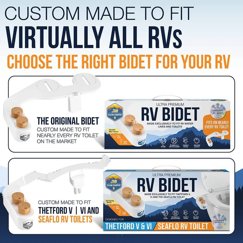 clean camper rv bidet options