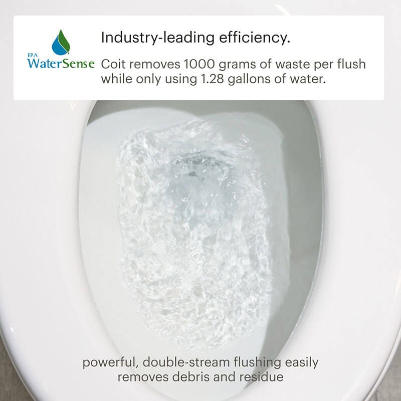 Coit Integrated SMART Bidet Toilet Double-Stream Flushing