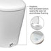 Coit Integrated SMART Bidet Toilet Hygienic Foot-Activated Button