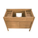 Colbie 42 Single Sink Teak Bathroom Vanity Natural Teak Cabinet Only Top View