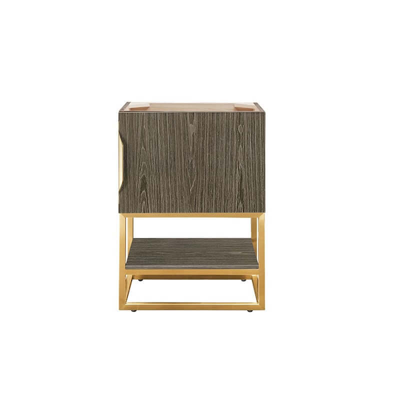 Columbia 24 Inch Single Vanity Radiant Gold Ash Gray Cabinet Only