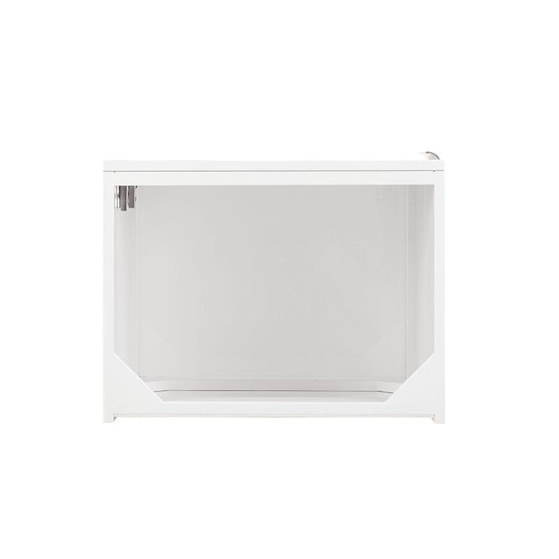 Columbia 24 Inches Single Wall Mount Vanity Glossy White Top View