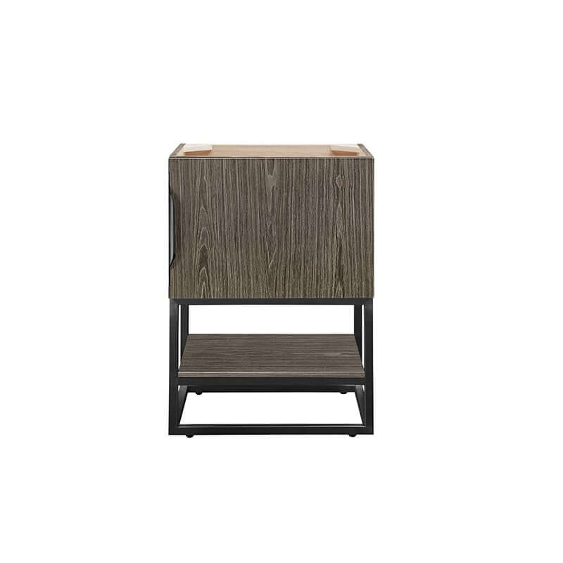 Columbia 24" Single Vanity Matte Black Ash Gray Cabinet Only