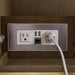 Columbia 36 Single Vanity 120 Volt Electrical Component With Two Electrical and Two USB 2.0 Outlets