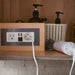 Columbia 36" Single Wall Mount Vanity 120 Volt Electrical Component With Two Electrical and Two USB 2.0 Outlets