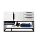 Columbia 48" Single Vanity in Glossy White Matte Black Cabinet Only