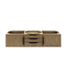 Columbia 59" Double Wall Mount Vanity in Latte Oak Matte Black Cabinet Only