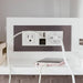 Columbia 59" Double Wall Mount Vanity With 120 Volt Electrical Component and Two USB 2.0 Outlets