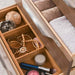 Columbia 59 Inch Double Wall Mount Vanity Drawers Up Close