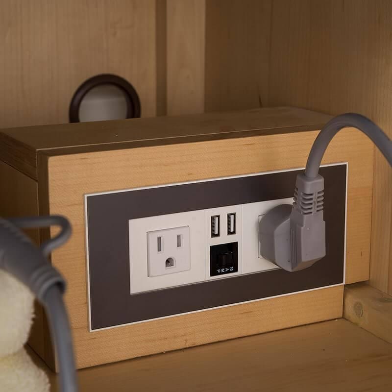 Columbia 72" Double Vanity Two USB Outlets
